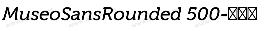 MuseoSansRounded 500字体转换